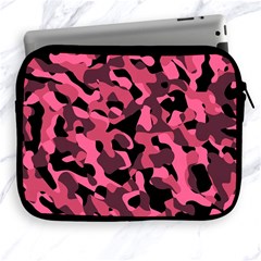 Black And Pink Camouflage Pattern Apple Ipad 2/3/4 Zipper Cases by SpinnyChairDesigns