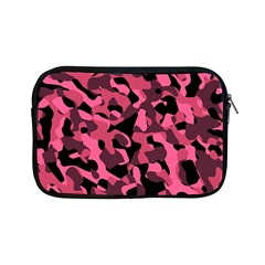 Black And Pink Camouflage Pattern Apple Ipad Mini Zipper Cases by SpinnyChairDesigns