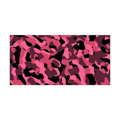 Black And Pink Camouflage Pattern Yoga Headband by SpinnyChairDesigns