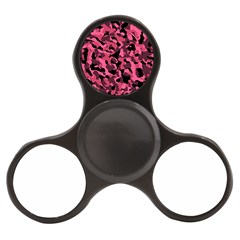 Black And Pink Camouflage Pattern Finger Spinner by SpinnyChairDesigns