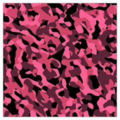 Black And Pink Camouflage Pattern Long Sheer Chiffon Scarf  by SpinnyChairDesigns