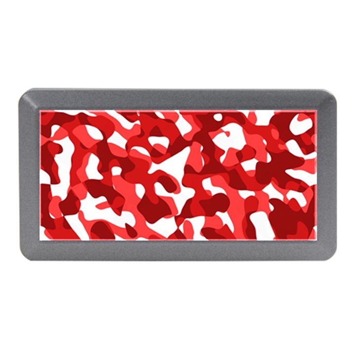 Red and White Camouflage Pattern Memory Card Reader (Mini)