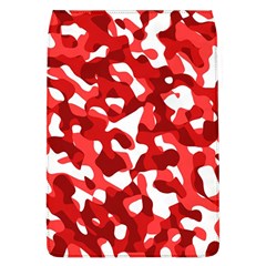 Red And White Camouflage Pattern Removable Flap Cover (l) by SpinnyChairDesigns