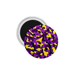 Purple And Yellow Camouflage Pattern 1 75  Magnets by SpinnyChairDesigns