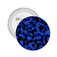 Black And Blue Camouflage Pattern 2 25  Buttons by SpinnyChairDesigns