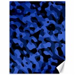 Black and Blue Camouflage Pattern Canvas 12  x 16  11.86 x15.41  Canvas - 1