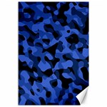 Black and Blue Camouflage Pattern Canvas 12  x 18  11.88 x17.36  Canvas - 1