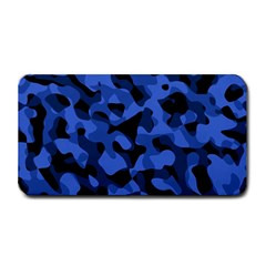 Black And Blue Camouflage Pattern Medium Bar Mats by SpinnyChairDesigns