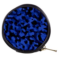 Black And Blue Camouflage Pattern Mini Makeup Bag