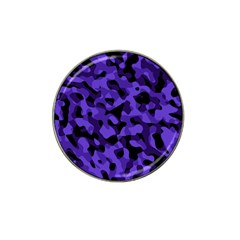 Purple Black Camouflage Pattern Hat Clip Ball Marker by SpinnyChairDesigns