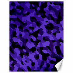 Purple Black Camouflage Pattern Canvas 12  X 16  by SpinnyChairDesigns