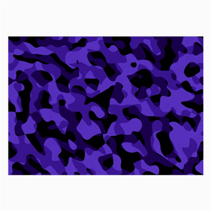 Purple Black Camouflage Pattern Large Glasses Cloth