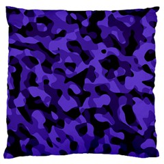 Purple Black Camouflage Pattern Standard Flano Cushion Case (one Side) by SpinnyChairDesigns