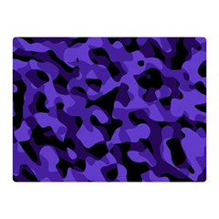 Purple Black Camouflage Pattern Double Sided Flano Blanket (mini)  by SpinnyChairDesigns