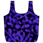 Purple Black Camouflage Pattern Full Print Recycle Bag (XXL) Front