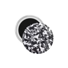 Grey And White Camouflage Pattern 1 75  Magnets by SpinnyChairDesigns