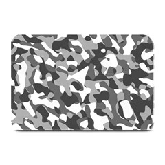 Grey And White Camouflage Pattern Plate Mats by SpinnyChairDesigns