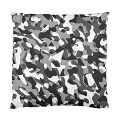 Grey And White Camouflage Pattern Standard Cushion Case (one Side) by SpinnyChairDesigns