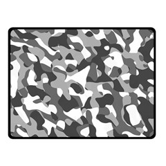 Grey And White Camouflage Pattern Fleece Blanket (small) by SpinnyChairDesigns