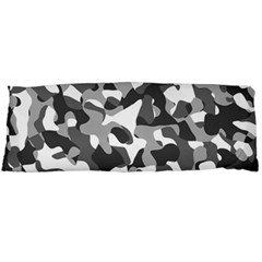 Grey And White Camouflage Pattern Body Pillow Case (dakimakura) by SpinnyChairDesigns