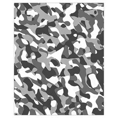 Grey And White Camouflage Pattern Drawstring Bag (small) by SpinnyChairDesigns