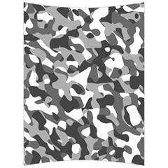 Grey And White Camouflage Pattern Back Support Cushion by SpinnyChairDesigns