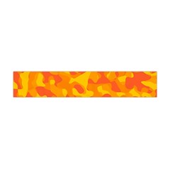 Orange And Yellow Camouflage Pattern Flano Scarf (mini) by SpinnyChairDesigns