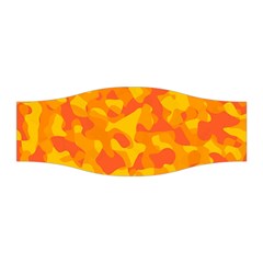 Orange And Yellow Camouflage Pattern Stretchable Headband by SpinnyChairDesigns