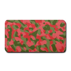 Pink And Green Camouflage Pattern Medium Bar Mats by SpinnyChairDesigns