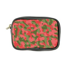 Pink And Green Camouflage Pattern Coin Purse by SpinnyChairDesigns