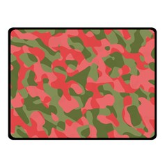 Pink And Green Camouflage Pattern Fleece Blanket (small) by SpinnyChairDesigns