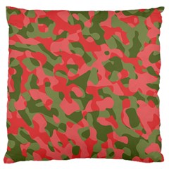 Pink And Green Camouflage Pattern Standard Flano Cushion Case (one Side) by SpinnyChairDesigns