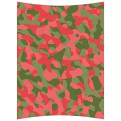 Pink And Green Camouflage Pattern Back Support Cushion by SpinnyChairDesigns