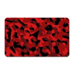 Red and Black Camouflage Pattern Magnet (Rectangular) Front