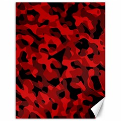 Red And Black Camouflage Pattern Canvas 12  X 16  by SpinnyChairDesigns