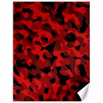 Red and Black Camouflage Pattern Canvas 12  x 16  11.86 x15.41  Canvas - 1