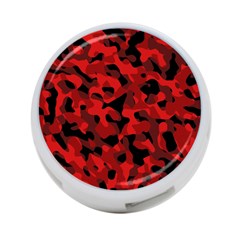 Red And Black Camouflage Pattern 4-port Usb Hub (one Side) by SpinnyChairDesigns