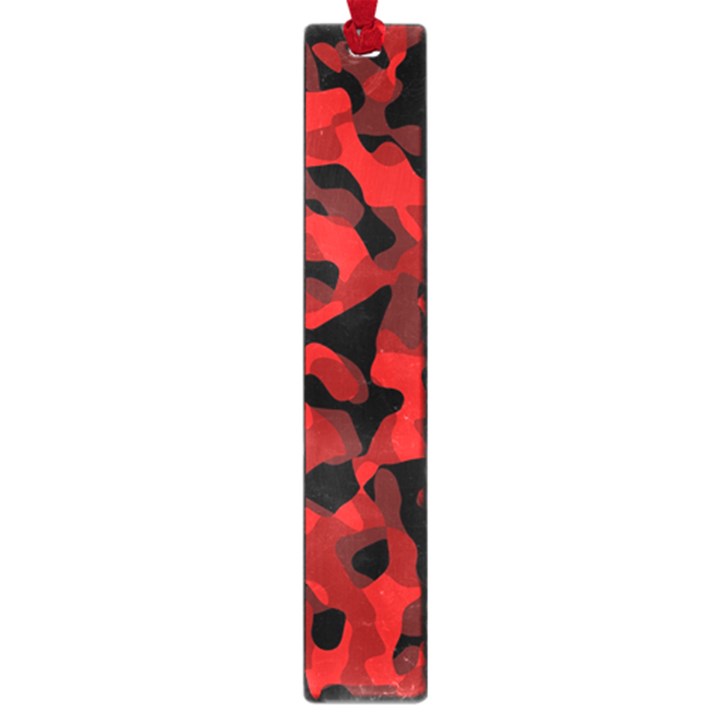 Red and Black Camouflage Pattern Large Book Marks