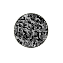 Grey And Black Camouflage Pattern Hat Clip Ball Marker (10 Pack) by SpinnyChairDesigns