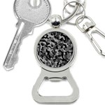 Grey and Black Camouflage Pattern Bottle Opener Key Chain Front