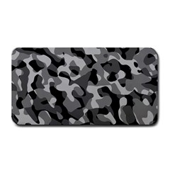 Grey And Black Camouflage Pattern Medium Bar Mats by SpinnyChairDesigns