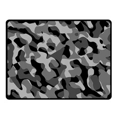 Grey And Black Camouflage Pattern Fleece Blanket (small) by SpinnyChairDesigns