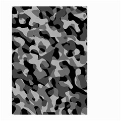 Grey And Black Camouflage Pattern Small Garden Flag (two Sides) by SpinnyChairDesigns