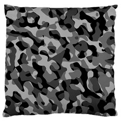 Grey And Black Camouflage Pattern Standard Flano Cushion Case (one Side) by SpinnyChairDesigns