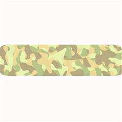 Light Green Brown Yellow Camouflage Pattern Large Bar Mats by SpinnyChairDesigns