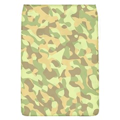 Light Green Brown Yellow Camouflage Pattern Removable Flap Cover (l) by SpinnyChairDesigns