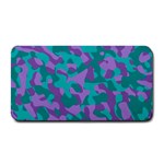 Purple and Teal Camouflage Pattern Medium Bar Mats 16 x8.5  Bar Mat