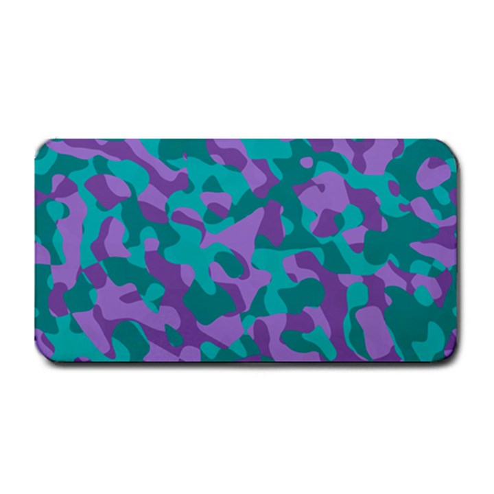 Purple and Teal Camouflage Pattern Medium Bar Mats