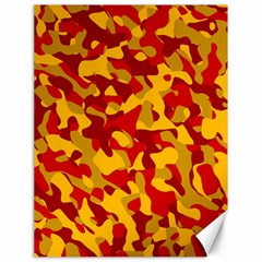 Red and Yellow Camouflage Pattern Canvas 18  x 24 