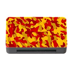 Red and Yellow Camouflage Pattern Memory Card Reader with CF